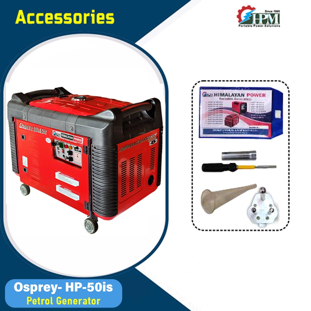  5 KVA Petrol Inverter Generator with Recoil Start, Model Osprey HP-50is,